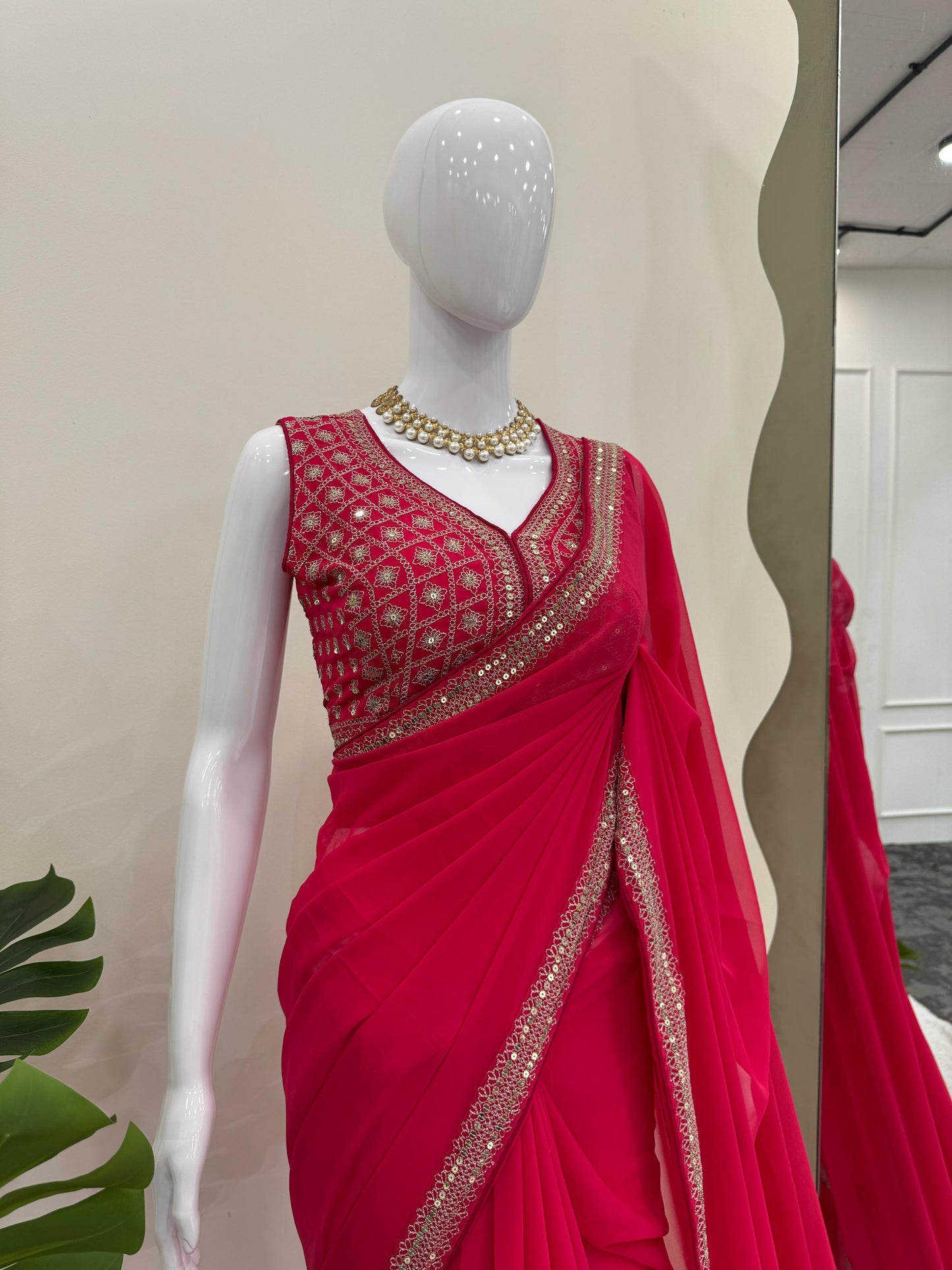 RED BRIDAL SILK SAREE FOR WOMEN