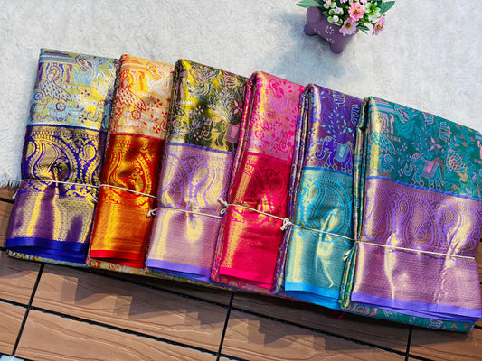 pure banarasi silk saree FOR WOMEN