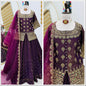 Star Satin Plain Indowestern lehenga