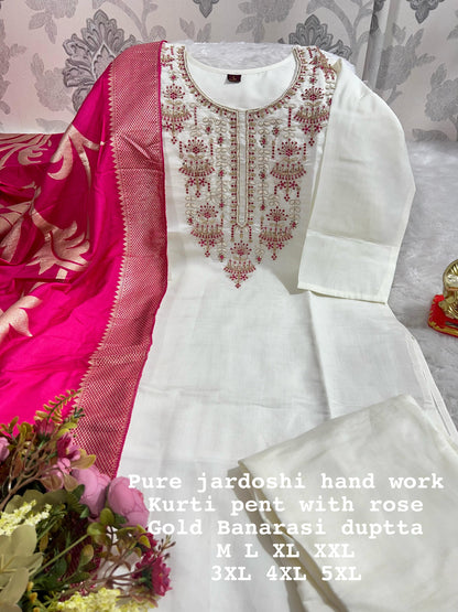 KURTI WITH DUPATTA PENTS SET