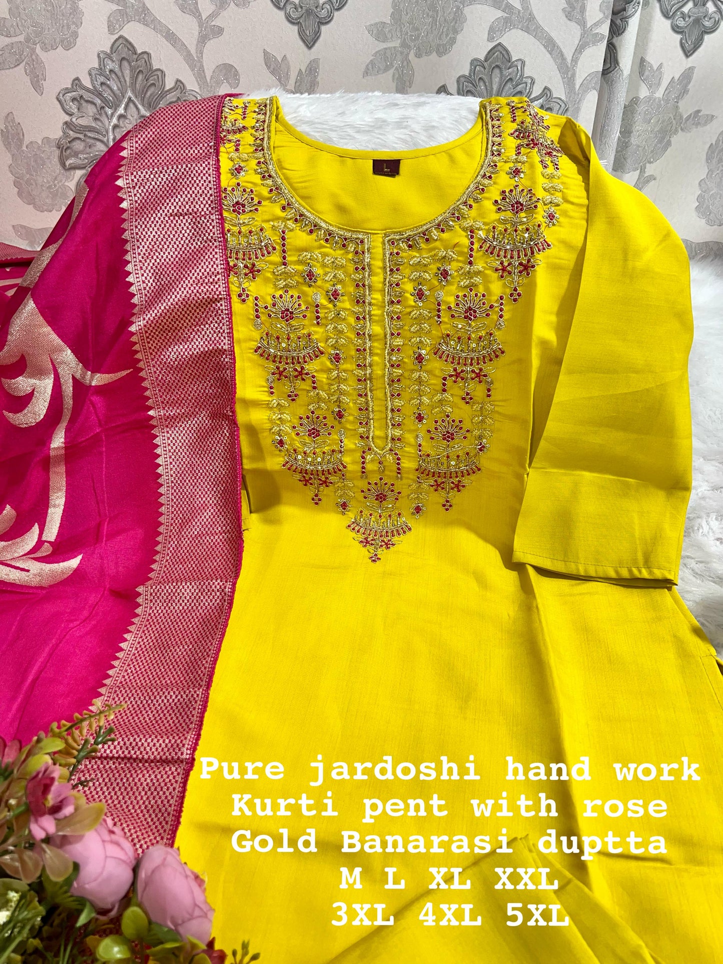 KURTI WITH DUPATTA PENTS SET