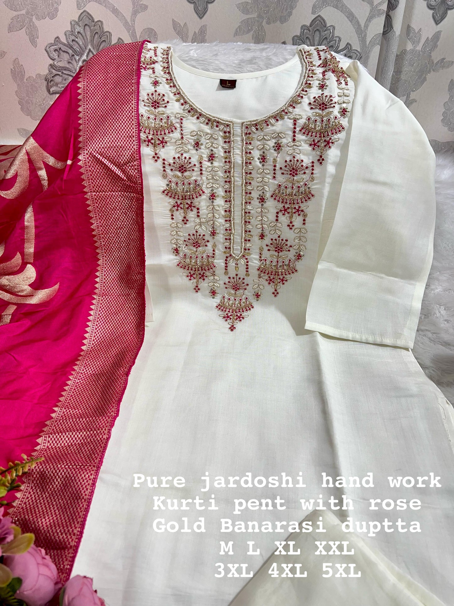 KURTI WITH DUPATTA PENTS SET