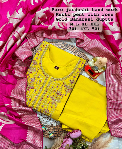 KURTI WITH DUPATTA PENTS SET