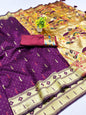 Premium Twil Net Sarees adorned with heavy embroidery C-Pallu for womens