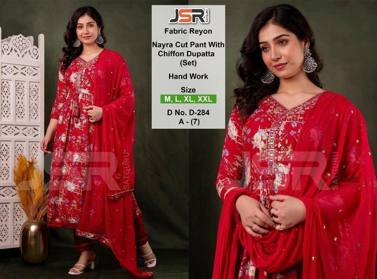 🌟 Trendy Angrakha Style Red Nyra Cut Set for Every Occasion 🌟